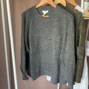 H&M beading sweater